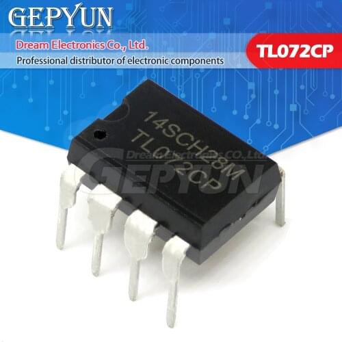 10PCS TL072CP DIP8 TL072 DIP TL072CN DIP-8 new and original IC