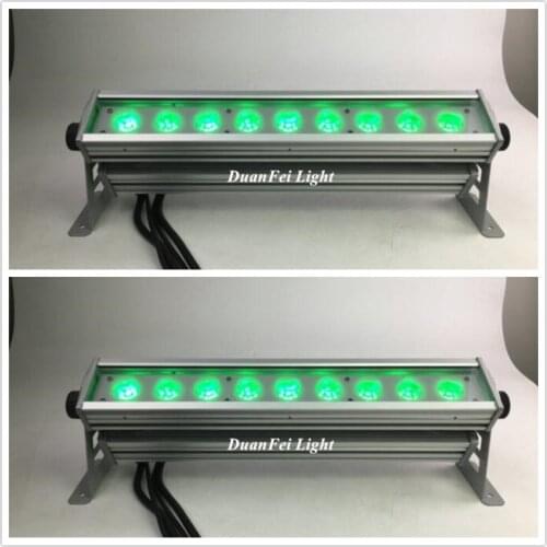 12 LOT outdoor rgb wash led bar 3in1 stage rgb dmx bar dj led wall washer light 9x9w