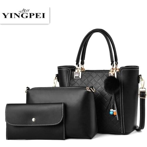 3pcs/set women composite bags fashion luxury handbags women bags designer 2021 female Casual shoulder crossbody messenger bags