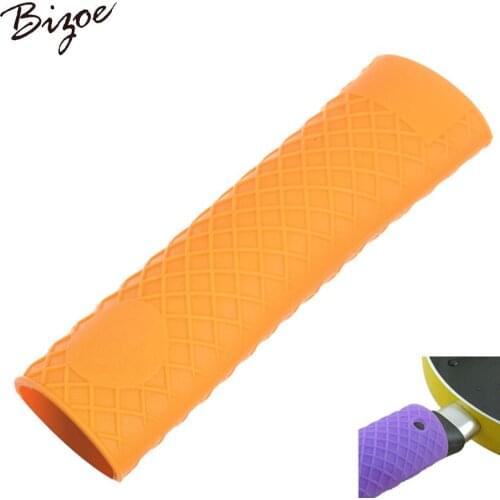 4PC Cookware Parts Unique Kitchen Silicone Pot Pan Handle Saucepan Holder Sleeve Slip Cover Grip Cookware Parts Random Color