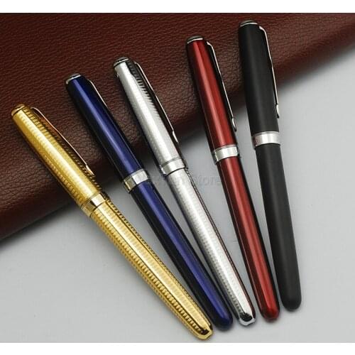 5 Pcs Jinhao 601 Metal Rollerball Pen Arrow Clip White Red Wine Black 5 Colors For Choice New