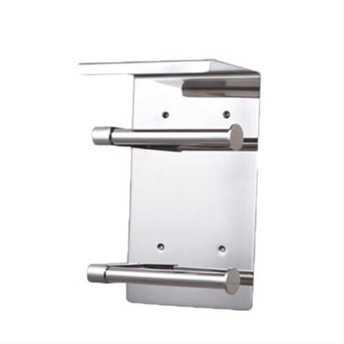 Newly Modern Style Bathroom 304 Stainless Steel Double Paper Towel Holder Roll Holder Toilet Paper Holder
