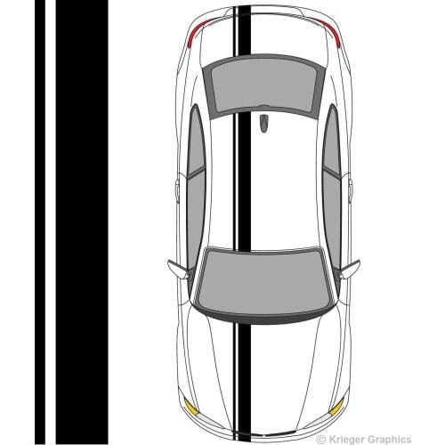 For 3Pcs M3 M5 M6 Z3 Z4 Z8 128i 318i 328i 650i Single Offset Rally Racing Stripes 3M Car styling