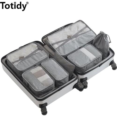 Travel Storage Bags Luggage Kit Accessories Mesh Bag Tidy Cube In Pouch Portable Packing Clothes Cosmetic Toiletry Organizers