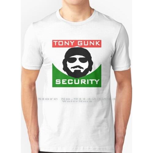 Tony Gunk Security T Shirt 100% Pure Cotton Impractical Jokers Brian Quinn Sal Vulcano Joe Gatto James Murray Tru Tv Tony Gunk