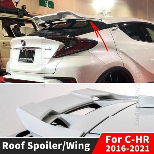 Racing Sport Boot Lip Roof Rear Spoiler Wing Trunk Spoiler Boot Lip Facelift For Toyota C-HR CHR 2016 2017 2018 2016-2021