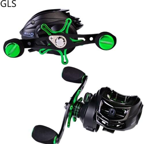 GLS Metal winding ring 9+1BB Fishing Reel 8KG Drag Power Baitcasting Fishing Reel Fresh/Saltwater Casting Reel Fishing wheel