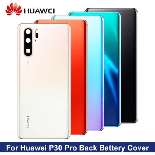 For Huawei P30 Pro Original Battery Cover + Camera Glass Lens For Huawei P30 Pro Back Door Replacement Repair Parts