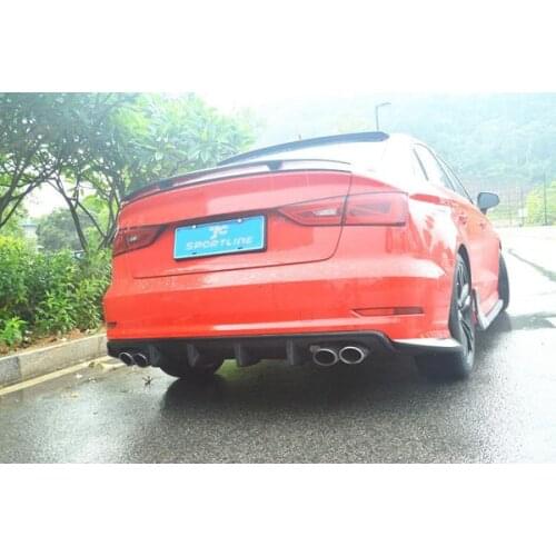Suitable for Carbon Rs3 Fiber Lip of Deflector in Audi Rear Spoiler S3 Three Compartment Car