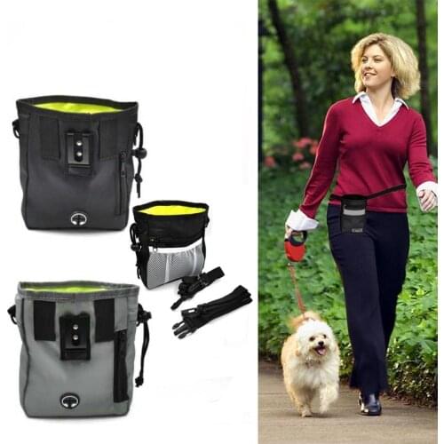 Detachable Dog Training Treat Bags Snack bag Doggie Pet Feed Pocket Pouch Puppy Snack Reward Waist Bag Training Behaviour Aids