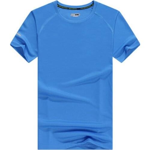 Reflective sports quick-drying round neck short sleeve Outdoor marathon sports running quick-drying T-shirt