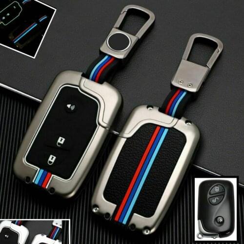 Luminous Zinc Alloy Car Key Fob Case Cover Holder For Lexus LX570 CT200h ES350 IS250 IS F