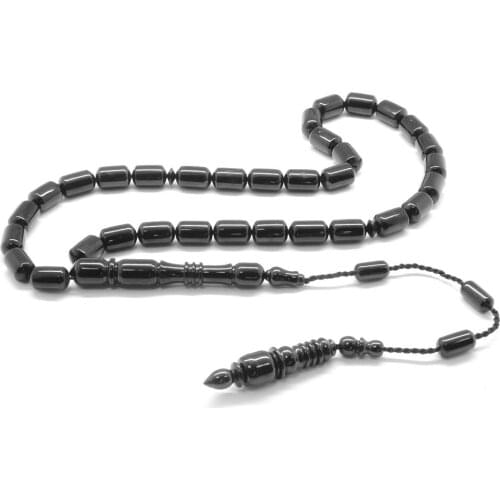 Tesbihane Caliper İşçilikli Capsule Cut Erzurum Oltu stone Rosary
