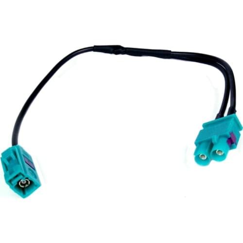 2 to 1 Double Fakra Radio Antenna Adapter RNS RCD 510 310 315 210 to RCD330 fit for VW
