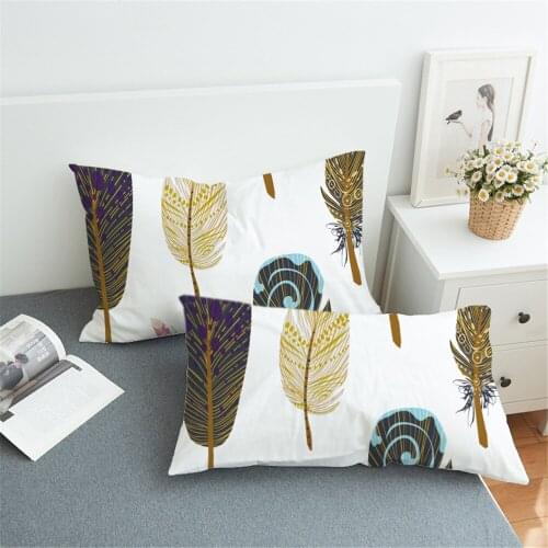 2pcs/set Bed Pillowcase Cover for Beding Print Soft 50cmx75cm / 50cmx90cm Can Customs Made Tree Leaf