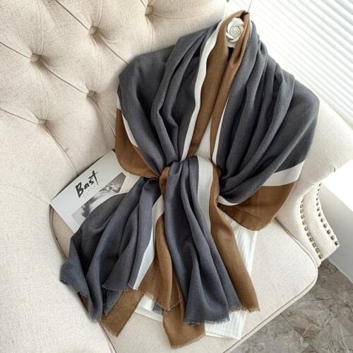 2021 Brand Autumn winter women beach quality shawl cotton scarf lady fashion scarves bandana pashmina wrap hijab muffler