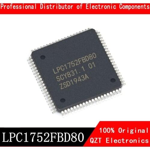 5pcs/lot new original LPC1752FBD80 LPC1752 LQFP80 microcontroller MCU In Stock