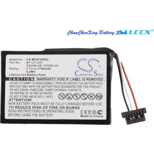 Cameron Sino 1700mAh Battery for Mitac Mio P710,Mio Spirit 480,485,487,670,680,685,687,690,695,697,Mio P350,P510,P550,P550m