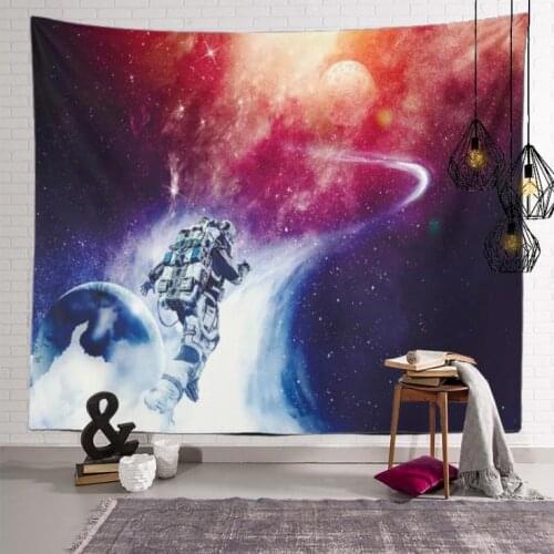 Astronaut Starry Sky Tapestry Wall Hanging Cloth Customized Ghost Background Room Decoration Art Painting