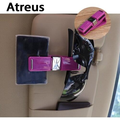 Atreus Car Sun Visor Sunglasses Business Card Holder Clip For Nissan qashqai Citroen c4 c5 c3 Chevrolet cruze aveo Peugeot 307