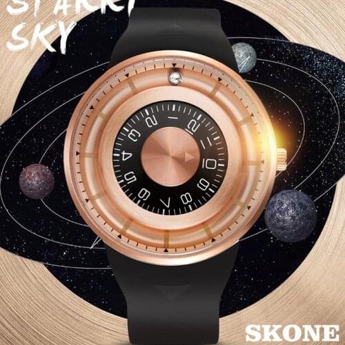 SKONE Watches Men Luxury Brand Sports Watch Creative Men Watch Ball Rotation Quartz Wristwatche Fashion Round relogio masculino