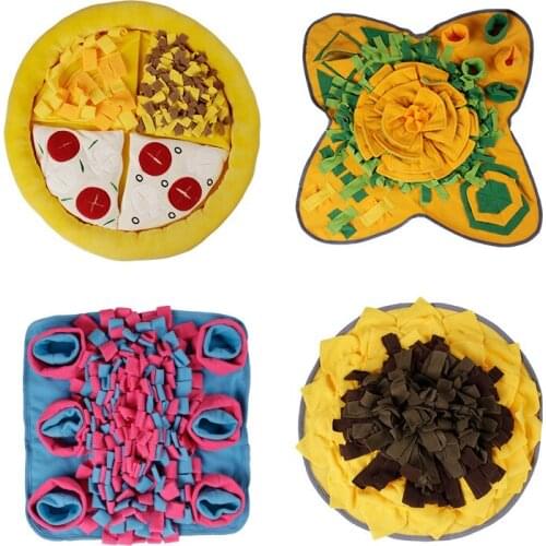 Pet Dog Feeding Mat Game Mat Durable Interactive Dog Cat Rabbit Feeder Toys Encourages Natural Foraging Skills Stress Release