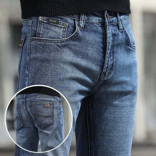 2020 New Jeans Men Classical Jean High Quality Straight Leg Male Casual Pants Plus Size 28-40 Cotton Denim Trousers ropa hombre