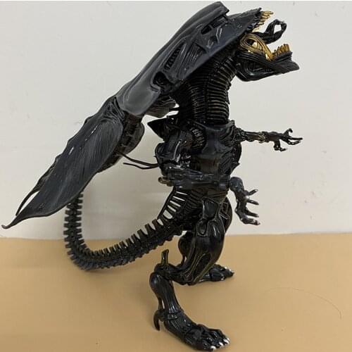 Queen Hybrid Alien Metal Figuration #047 Aliens VS Predator PVC Action Figure Model Queen Alien Figure Toys Gift