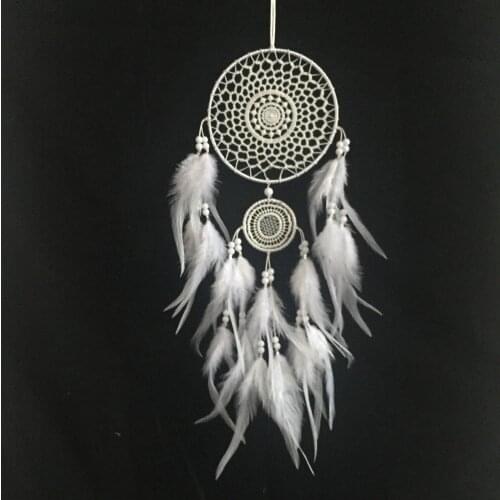 India Style Handmade Dream Catcher Circular Net With feather Hanging Decoration Decor Ornament Gift