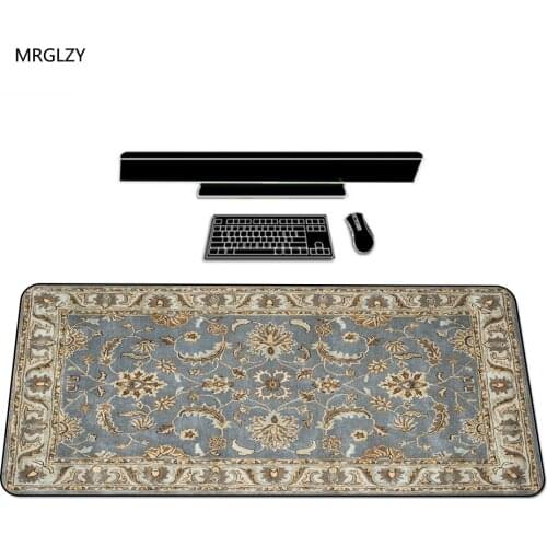 MRGLZY Beautiful Persian Carpet Design Unique Gamer Mouse Pad Mousepad Keyboard Rest Desk Pad 300X800MM Mouse Pad Large