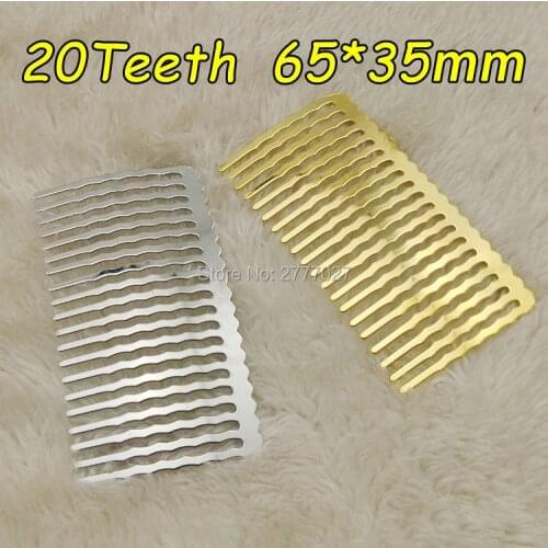 12pcs/lot 20 Wave Tooth Metal Comb,High quality Plated with none nickle and none lead Hair Comb,DIY Hair accessories