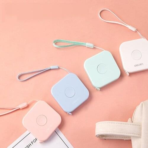 Cute Macaron Leather Measuring Tape Metric 200cm Imperial 79inch Flexible Body Line Tailor Clothing Supplies E6160