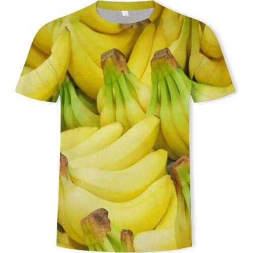 Banana clothing fruit fashion 3Dt-shirt mens picture T-shirt mens T-shirt mens clothes 2019