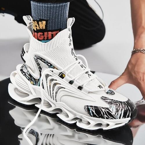 High-top mens shoes sports shoes mens blade cushioning casual shoes high-end basketball shoes loafers outdoor running shoes