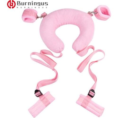 Burningus Handcuffs & Ankle Cuffs BDSM Bondage Restraint Fetish Slave Adult Games Erotic Couples Sex Products Toys