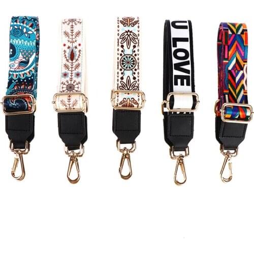 Nylon Bag Strap Women Shoulder Crossbody Bag Belt Colorful Wide Strap Bag Part Accessories Female Messenger Bag Strap Handle