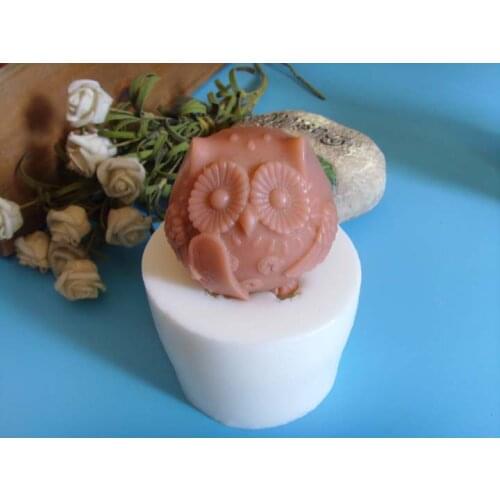 New Arrival Silicone Mold Owl Shape Handmade Soap Mold Moulds PRZY 001 for Cake Decorations Aroma Stone Fondant Silicon