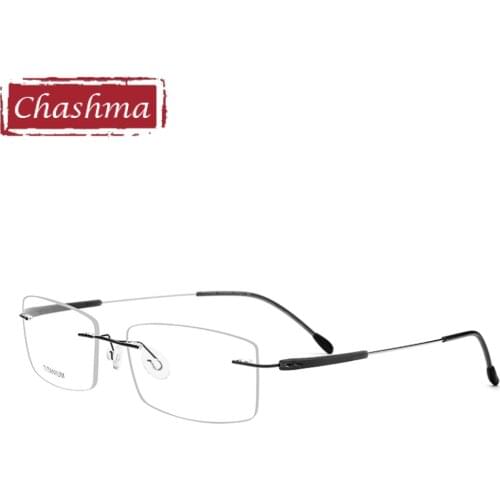 Prescription Glasses Optical Frames Spectacles Women Rimless Titanium Glasses Frame for Men