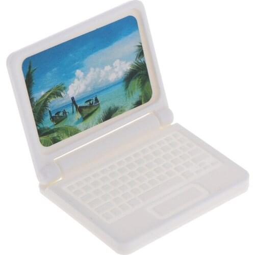 Creative Gift Dollhouse Miniature Modern Computer Furniture For Children Toy Furniture For Dolls Laptop Computer