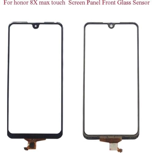 Touch Screen Panel For HUAWEI Honor 8A Honor8A JAT-AL00 Play 8A JAT-L29 Honor 8X Max Digitizer Panel Front Glass Sensor 3M Glue