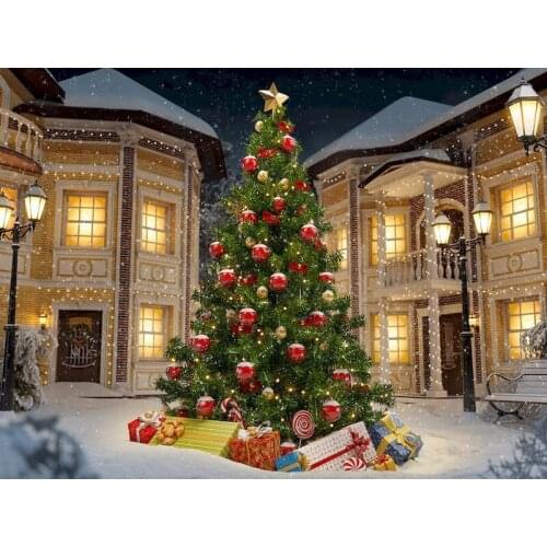 GATYZTORY 60x75cm Framed Christmas Tree Landscape Painting By Numbers Kits Home Decor Wall Art Craft Kids Christmas Gift
