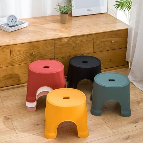 Adult plastic stool, kindergarten thickened stool, household bathroom, childrens Non Slip round stool row stool #1