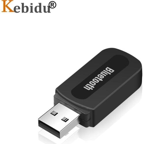 Kebidu Portable Car Bluetooth Music Receiver Adapter For IPhone Samsung Xiaomi Wireless 3.5mm Audio Receiver No Transmitter