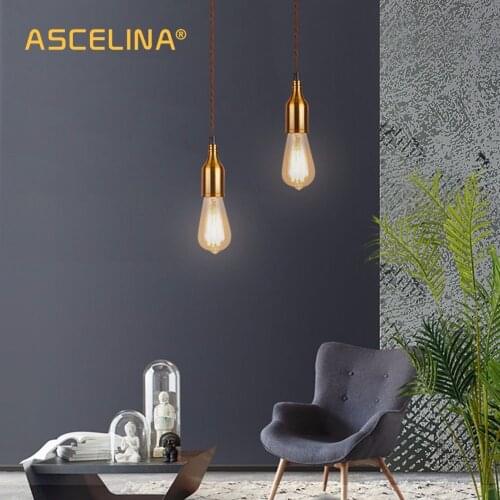 Easy To Install Vintage Retro E27 Edison Bulb Holder Socket Base two Color Pendant Lighting for Corridor Decoration Bar Cafe