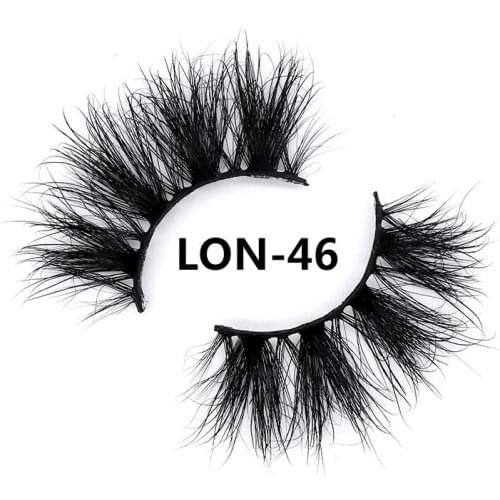 25mm Lashes in Bulk False Eyelashes 3D Mink Lash 50pairs Custom Packaging Label Makeup Dramatic Long Real