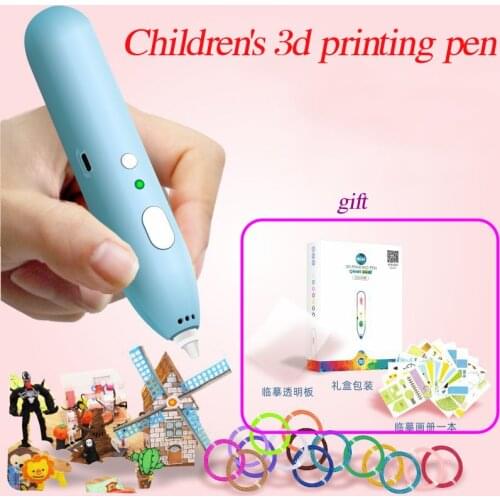 3d Printing Pen Low Temperature Birthday Gift Childrens Multifunctional Intelligent Painting Pen Diy Graffiti Sculpture Toy