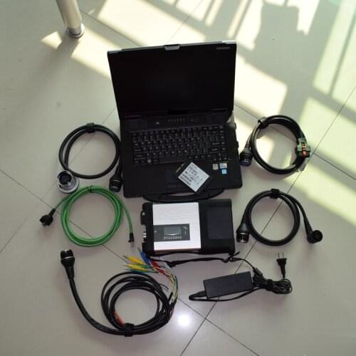 Sd connect 5 mb star c5 with cf52 I5 4G laptop 2020 newest software 360gb SSD diagnostic tool for cars and trucks ready to use