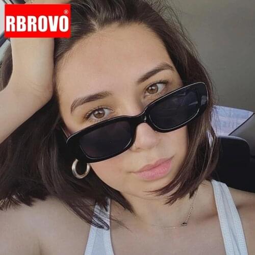 RBROVO Retro Sunglasses Women Square Vintage Eyeglasses Women/Men Brand Designer Glasses For Women Mirror Oculos De Sol UV400