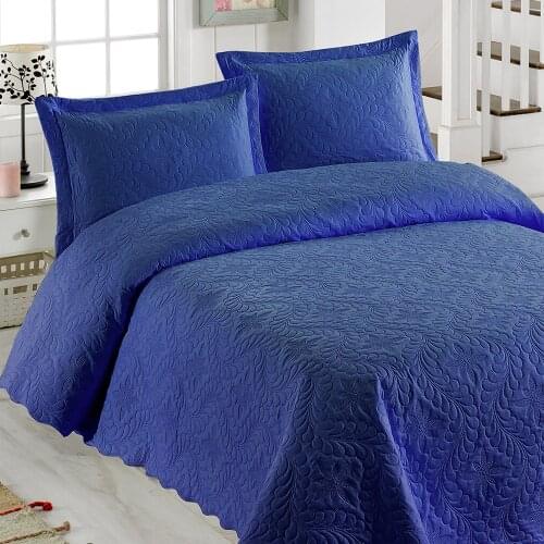 My blanket Ivy Navy Blue Double Personality Microfiber Quilted Bedspread Fast Reliable Delivery Quality Fabric Special Sewing Washable