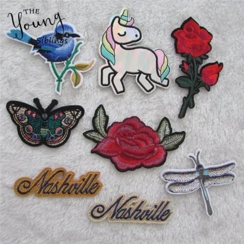 15pcs different style Mixed For Clothing Iron Embroidered brand new fashion hot melt adhesive patches DIY Apparel Accessories